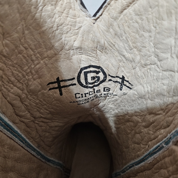 Circle G Women’s Leather Western Boots – Blue & Brown, Size 7.5 - Picture 6 of 6